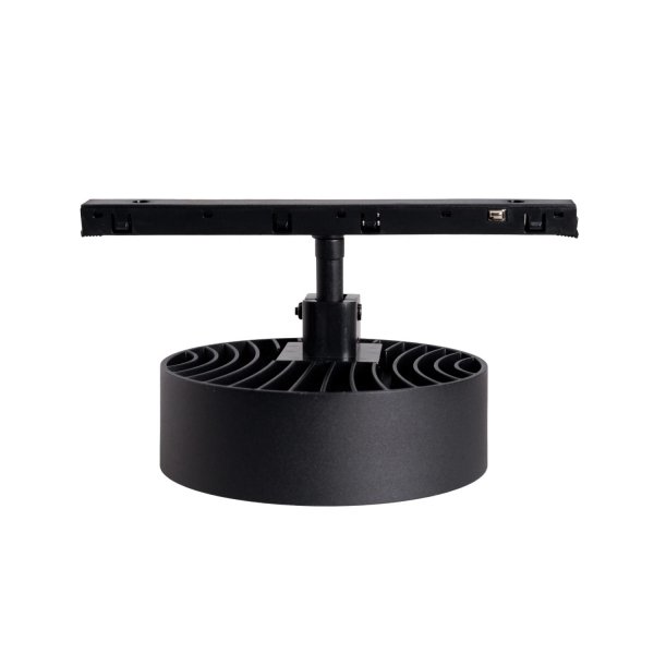 Lampa do szynoprzewodu LED czarna okrągła minimalistyczna nowoczesna On-Off- MICRO11 N0012N MAXLIGHT