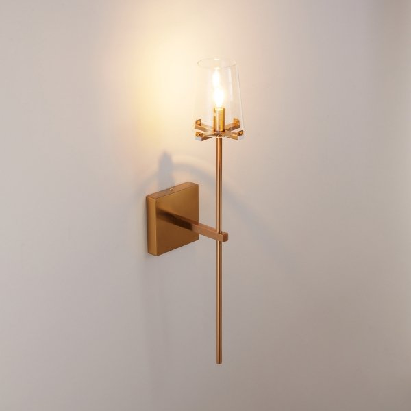 Kinkiet ścienny szklany złoty CLASSICO 62 CM Step Into Design ST-DL8502 gold