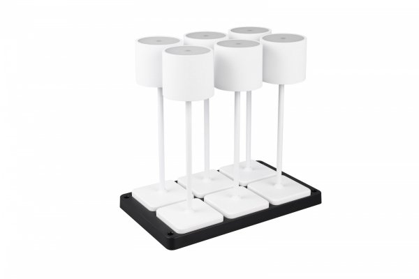 Lampki Stołowe Przenośne Akumulatorowe Białe LED FERNANDEZ R54096631 RL