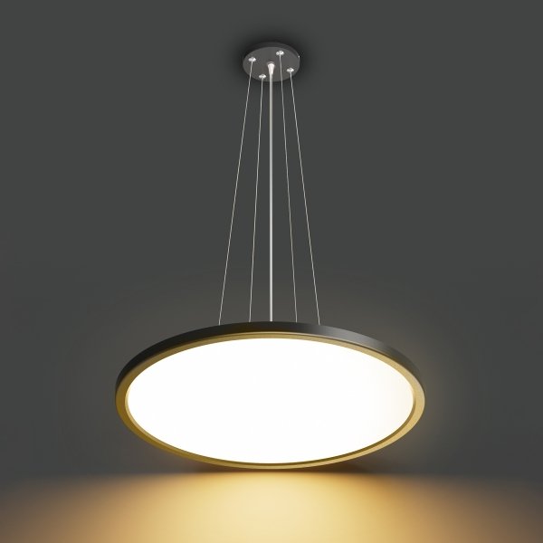 Nowoczesna Lampa Wisząca LED 36W MANITO ITALUX Czarna Okrągła 