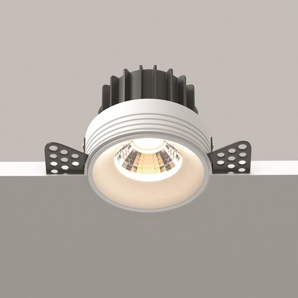 Biała Oprawka Wpuszczana Downlight Round Maytoni DL058-12W3K-TRS-W
