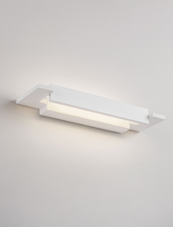 Lampa ścienna kinkiet LED nad lustro podłużny biały minimalistyczny IP44 ALFAJAR LE45775 Luces Exclusivas