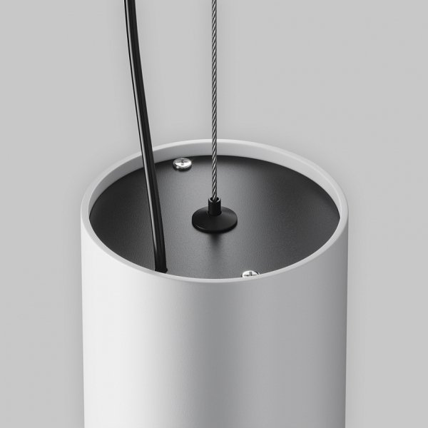 Nowoczesna Lampa Wisząca Tuba Biała Efir Maytoni P089PL-15W3K-W