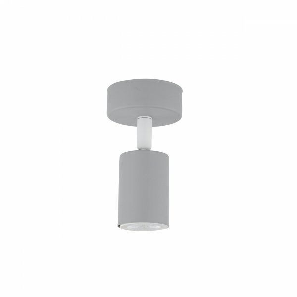 Nowoczesna oprawa ścienno sufitowa do pokoju dziecięcego szara tuba reflektor spot kinkiet LIVIA GREY 10223 TK-Lighting