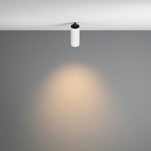 Lampa sufitowa tuba biała aluminiowa regulowana FOCUS LED MAYTONI C053CL-L12W3K-W-W
