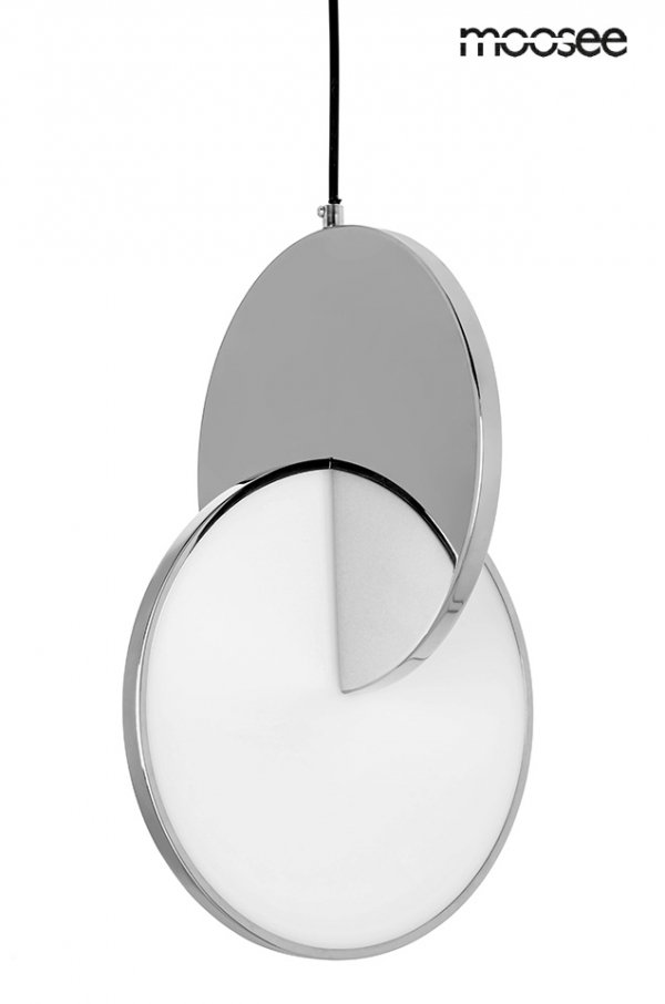 Srebrna lampa wisząca w kolorze chromowanym DISCO Moosee King Home MSE010100369 jadalniana nad wyspę