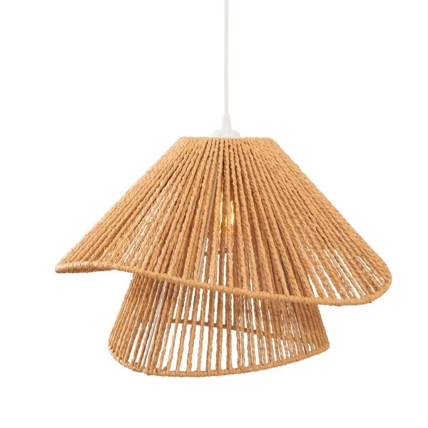 Lampa Wisząca Boho Pleciony Klosz AMALFI P0578 MAXLIGHT
