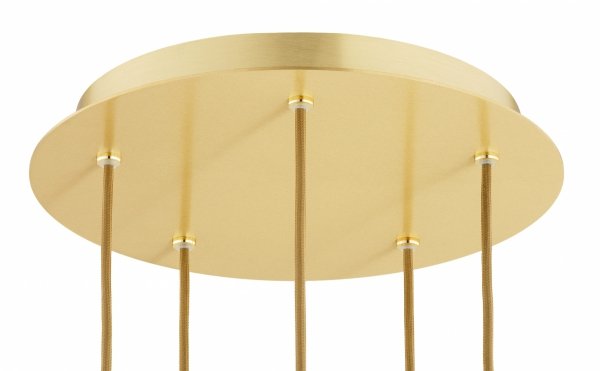 Lampa wisząca złota białe kule opal mat ryflowane szkło 5 płomienna mosiądz szczotkowany PALOMA 2183 Argon