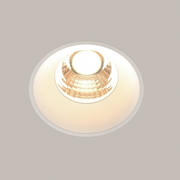 Biała Oprawka Wpuszczana Downlight Round Maytoni DL058-7W3K-TRS-W