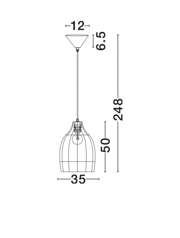 Lampa wisząca rattanowa boho rustykalna industrialna nad stół do salonu sypialni ściemnialna Luces Exclusivas