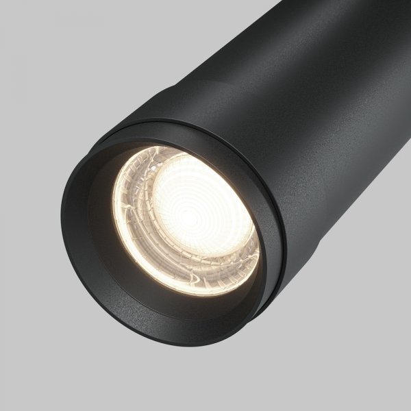 Lampa sufitowa plafon spot minimalistyczna klasyczna LED regulowa tuba aluminium czarna Focus Zoom MAYTONI C055CL-L12W4K-Z-B