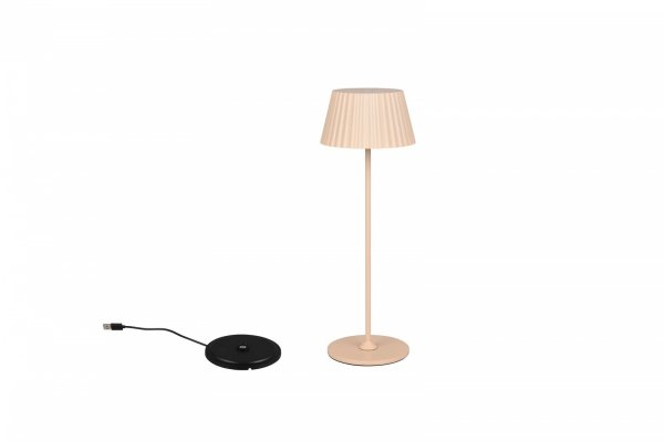 Lampka stołowa Indoor/Outdoor LED beżowa minimalistyczna klasyczna uniwersalna ściemnialna SUAREZ IP44 R57706166 RL