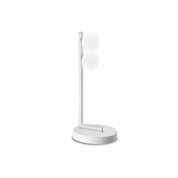 Nowoczesna Lampka Stołowa Biała Klosze Kule PING PONG 328294 IDEAL LUX