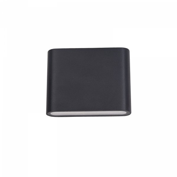 KINKIET ELEWACYJNY ITALUX ROMANO PL-206B CZARNY LED NOWOCZESNY OŚWIETLENIE DEKORACYJNE