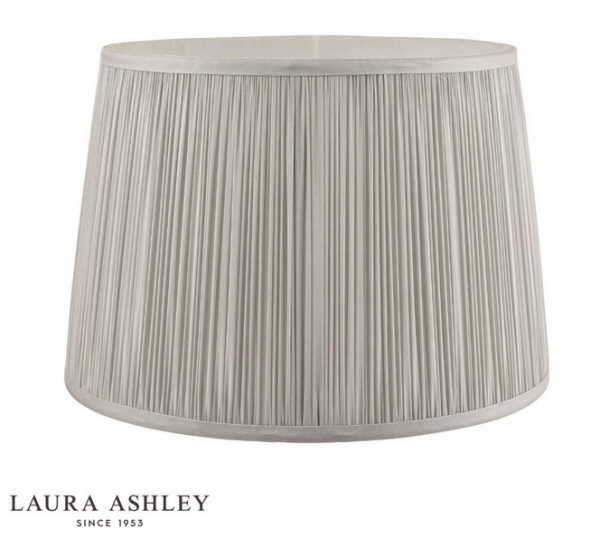 Klosz Abażur 20cm LAURA ASHLEY Hemsley Pleated Silk Silver DAR LIGHTING LA3724680-Q (Abażur- Bez Podstawy)