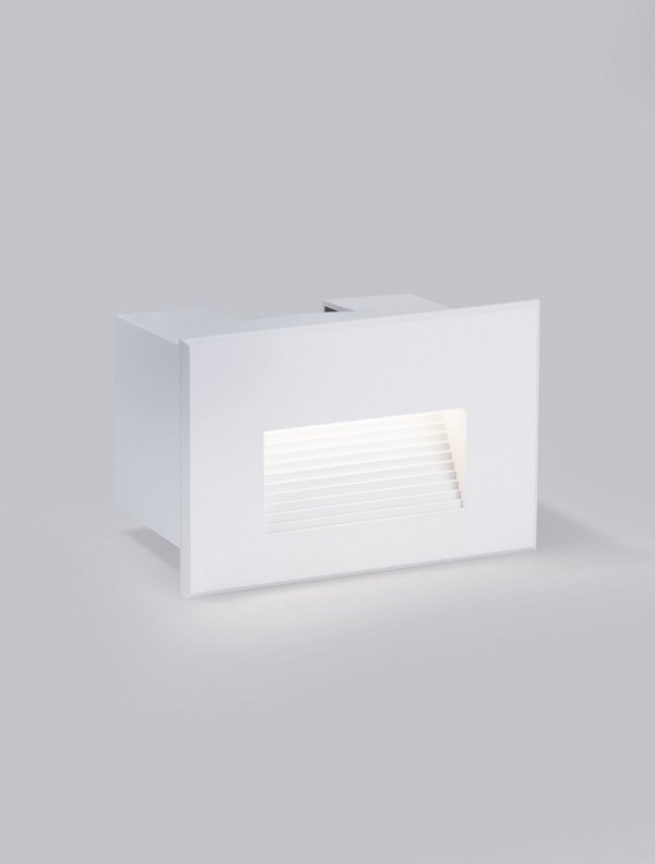 Oprawa wpuszczana kinkiet LED biały prostokątna minimalistyczna nowoczesna IP65 CENDILO LE75321 Luces Exclusivas