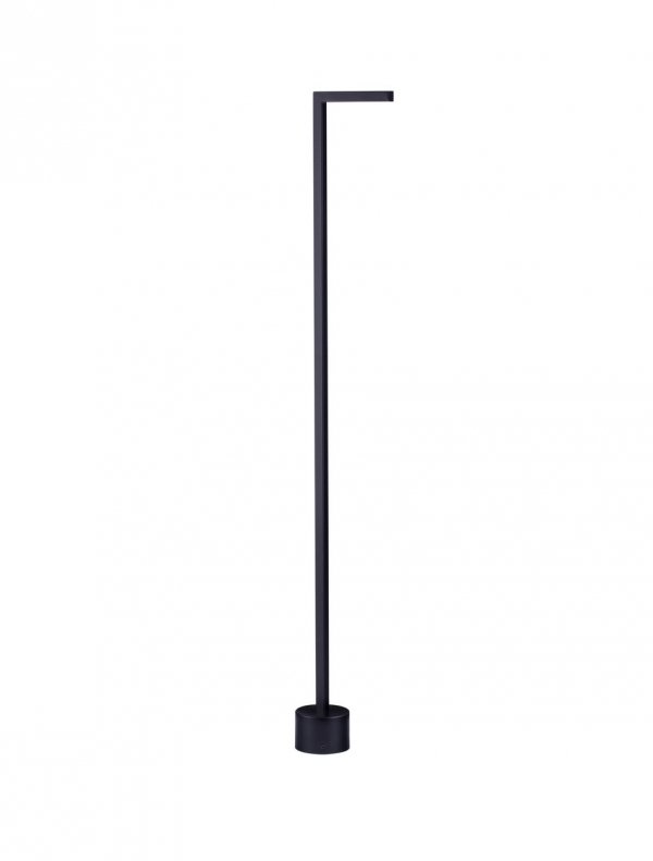 Zewnętrzna lampa stojąca minimalistyczna LED klasyczna uniwersalna aluminiowa wysoka czarna IP65 BERENDA LE75141 Luces Exclusivas