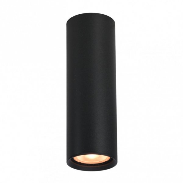 Nowoczesny Plafon Sufitowy Czarna Tuba Metalowa LOPUS CLN-48930-M-BK ITALUX