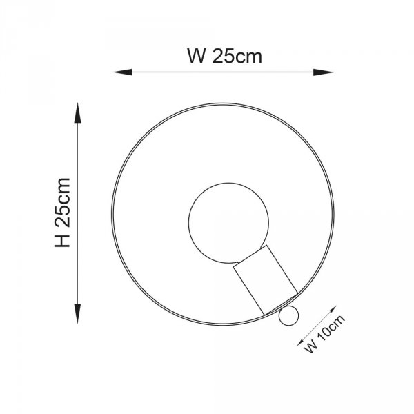 NOWOCZESNA LAMPA STOŁOWA HOOP TABLE 97665