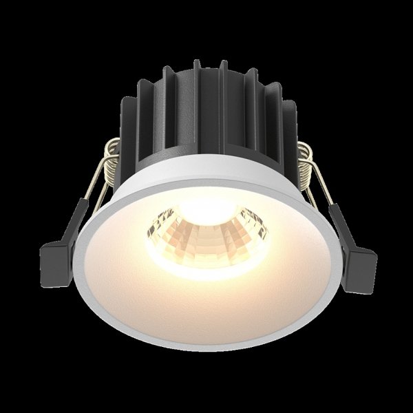 Biała Oprawka Wpuszczana Downlight Round Maytoni DL058-12W3K-W