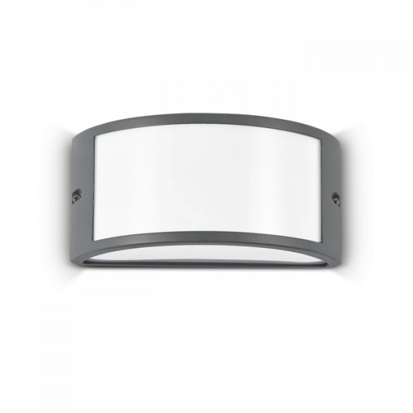 Nowoczesny Biało Antracytowy Kinkiet Ogrodowy REX 092409 IDEAL LUX