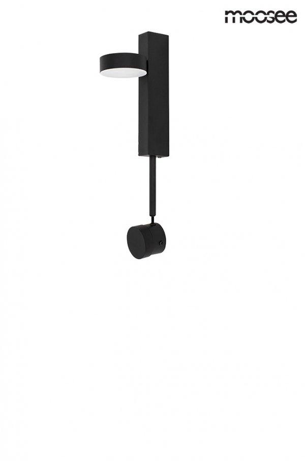 Nowoczesna Czarna Lampa Ścienna LED CLARID MSE010400207 MOOSEE
