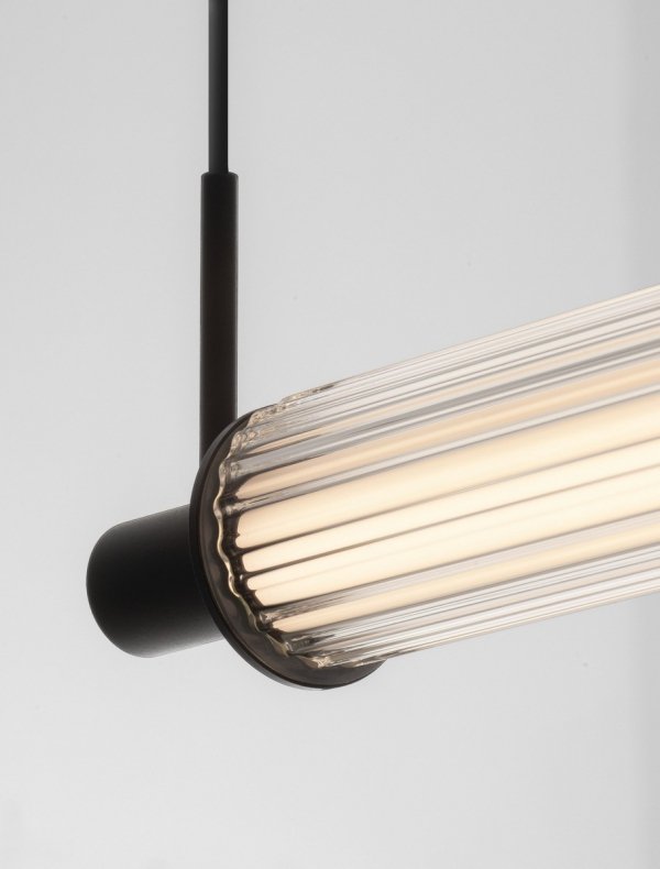 Nowoczesna lampa wisząca listwa szklana LED 27W 2700-3000 K nowoczesna jadalniana nad wyspę ARUCAS LE45879 Luces Exclusivas