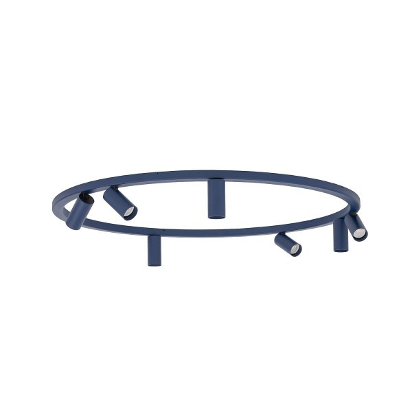 Nowoczesna lampa sufitowa granatowy minimalistyczny plafon FOURTY ROUND VII NAVY BLUE 11947 Nowodvorski Lighting 