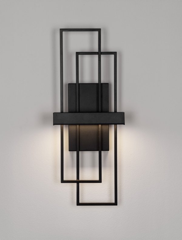 Nowoczesny kinkiet LED geometryczny prostokąty designerski klasyczny podświetlający ścianę ściemnialny LONVILA LE45476 Luces Exclusivas