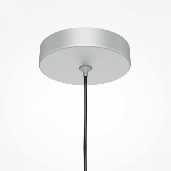Lampa wisząca minimalistyczna aluminium srebrna nad stół do jadalni do salonu tuba Pro Focus Maytoni MOD161PL-01CM1