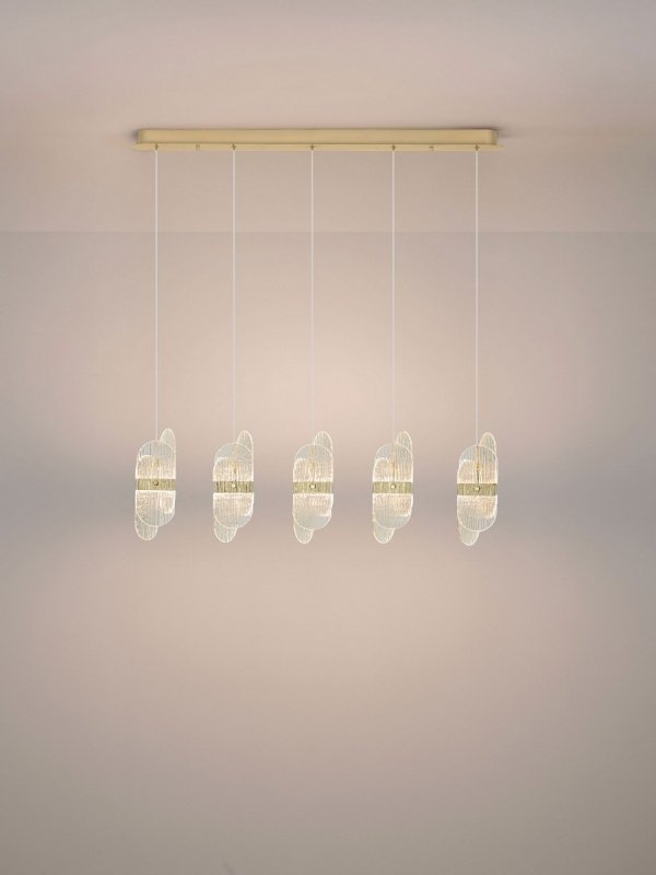 Nowoczesna lampa sufitowa listwa beżowa regulowane tuby uniwersalna minimalistyczna aluminiowa KEONI 09943/06/41 Lucide