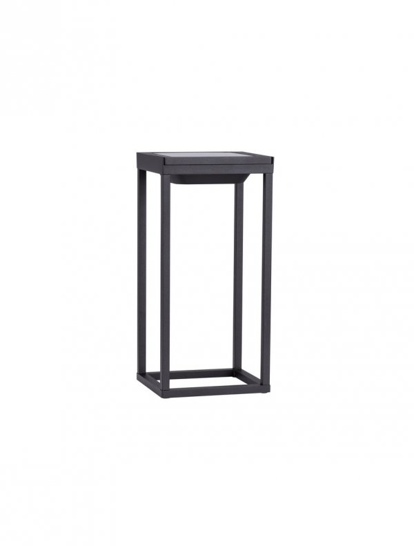 Minimalistyczna lampa solarna zewnętrzna do ogrodu klasyczna LED kolor antracyt ściamnialna IP54 OLVERTO LE75291 Luces Exclusivas