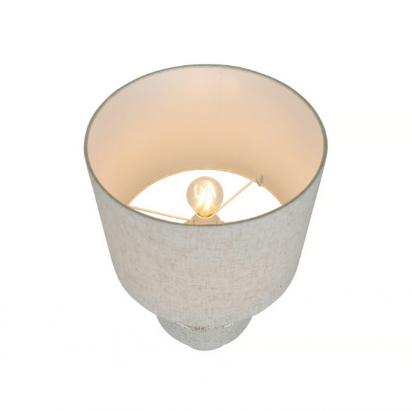 Ceramiczna abażurowa designerska lampa stołowa nocna DUGAN Nordlux 