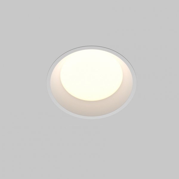 Okrągła Oprawa Wpuszczana Do Łazienki Downlight Okno Maytoni DL055-12W3-4-6K-W