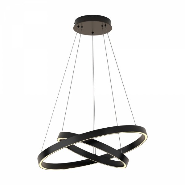 Lampa Wisząca Okrągła Czarna RIM MOD058PL-L55B3K MAYTONI