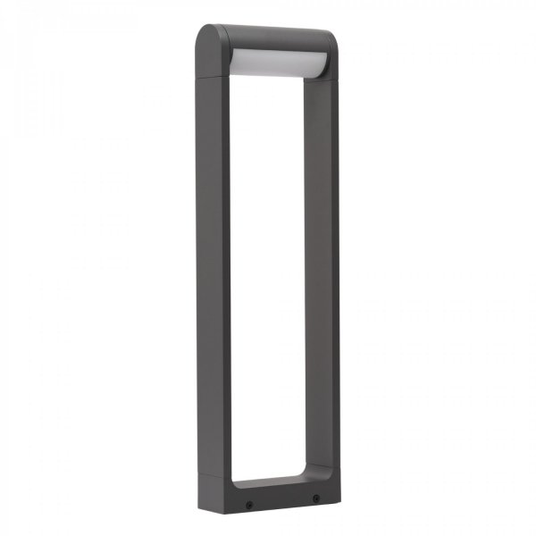 Zewnętrzna lampa ogrodowa stojąca LED ciemno szary słupek 60cm Azzardo FRAME 60 AZ6629 12W 3000K