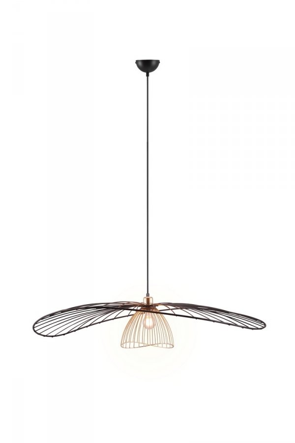 Lampa wisząca czarna druciana rustykalna boho nowoczesna dekoracyjna LAURIS R36791032 Rl