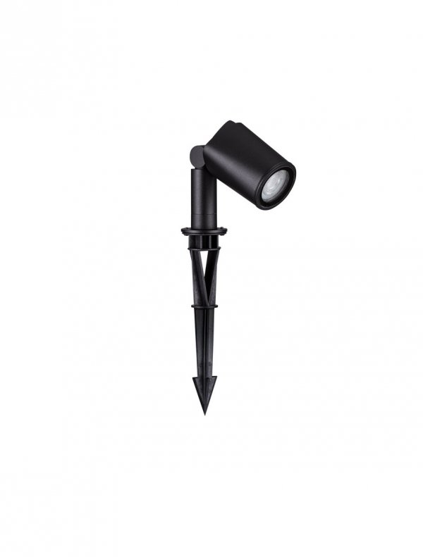 Lampa ogrodowa aluminiowa czarna regulowana tuba minimalistyczna klasyczna możliwość ściemniania IP65 TRASERA LE75162 Luces Exclusivas