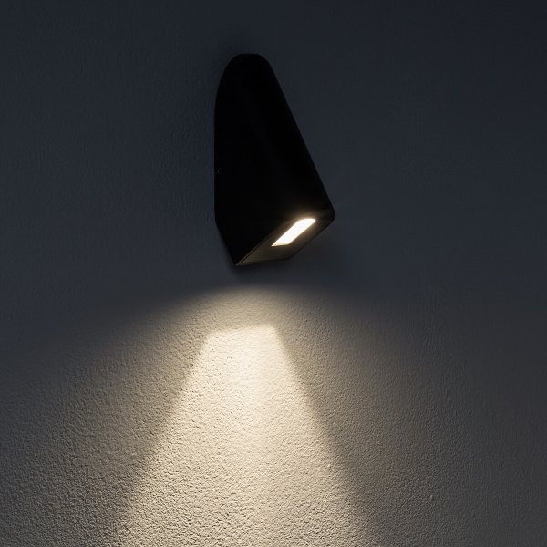Lampa zewnętrzna ogrodowa, ścienna, oświetlenie klatki schodowej  Kinkiet CLINE LED Czarny  11377 NOWODVORSKI