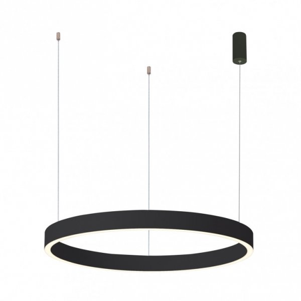 Nowoczesna Okrągła Lampa Wisząca Dwustronna LED Czarna BRASCO UP DOWN PND-56215D-080RPP-BK-3KS4K-TRDIMM ITALUX