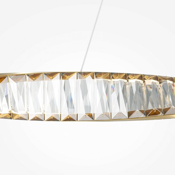 Lampa Wisząca Szklana Złota Glamour KRONE P097PL-L36BS3K MAYTONI
