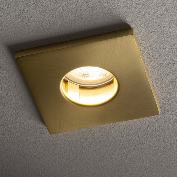 Nowoczesna Kwadratowa Oprawa Podtynkowa IP44 W Kolorze Mosiądz BAHIA 10712 Nowodvorski Lighting