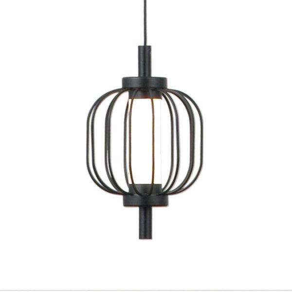 Czarna lampa wisząca nowoczesna Pedro Italux PND-34405-1-BK