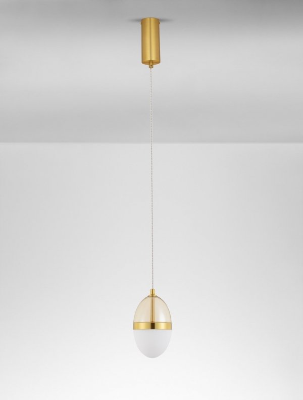 Nowoczesna Złota Lampa Wisząca LED ARENA LE44330 LUCES EXCLUSIVAS