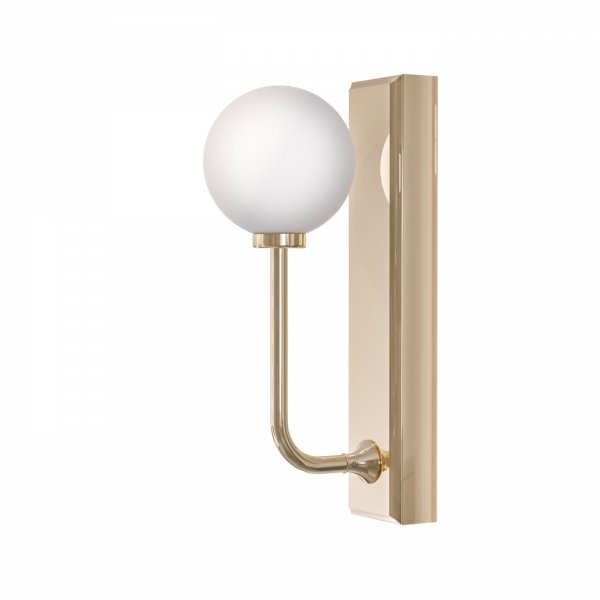 Kinkiet do łazienki złoty Art Deco szklana kula ERO Parette Gold IP44 OR85617 Orlicki Design 