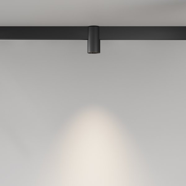 Ścieżka świetlna lampa szynowa LED nowoczesna tuba aluminium czarna możliwość ściemniania Alfa MAYTONI TR122-4-7W-DS-B