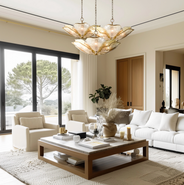 Designerska lampa wisząca WELLINGTON P26364BR mosiądz jadalniana salonowa