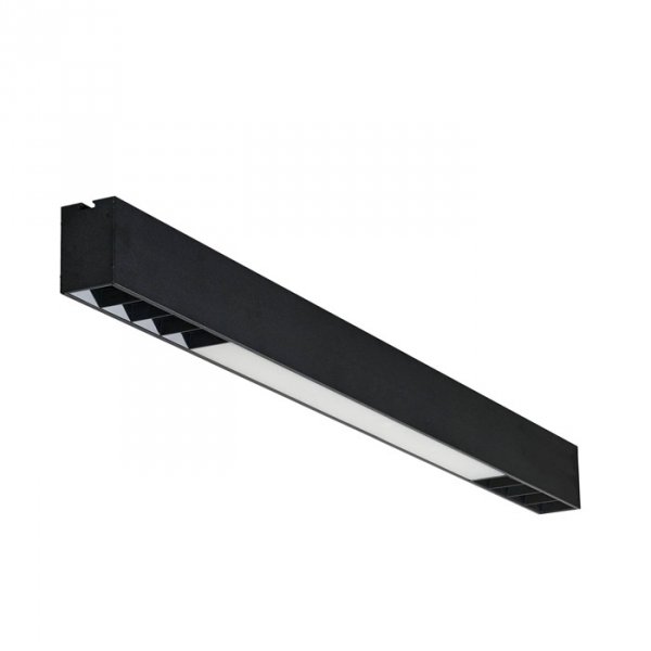 Minimalistyczny Plafon Sufitowy LED Czarny CCT LINELIO 67 AZ5660 AZZARDO