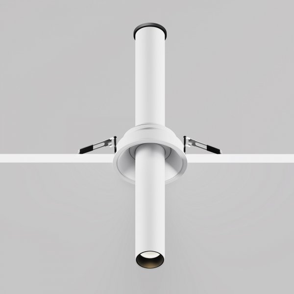  Lampa wbudowana w sufit spot LED nowoczesna klasyczna regulowana tuba aluminium biała Focus T MAYTONI C140RS-L300-7W3K-W