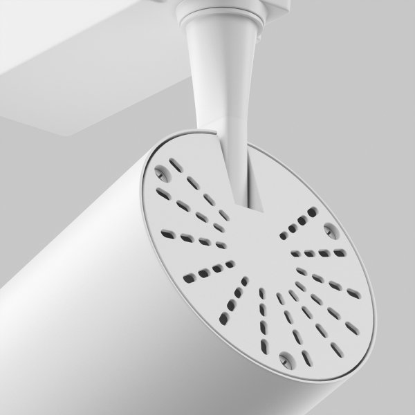 Lampa szynowa reflektor szynoprzewody jednofazowe LED nowoczesny aluminium biały regulowana tuba VUORO MAYTONI TR003-1-10W3K-S-W